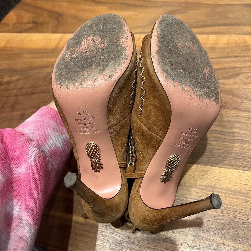 Aquazzura Folk Cutout Sandals - Picture 5 of 12